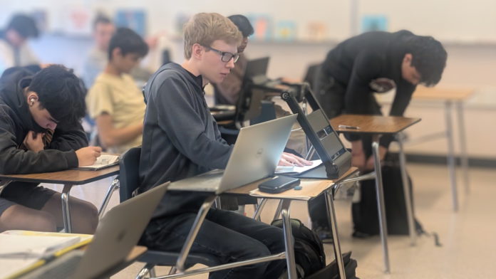 blind student takes test