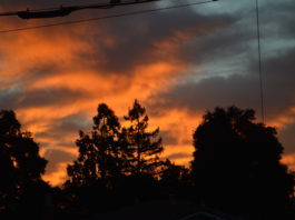 orange Silicon Valley sunset