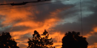 orange Silicon Valley sunset