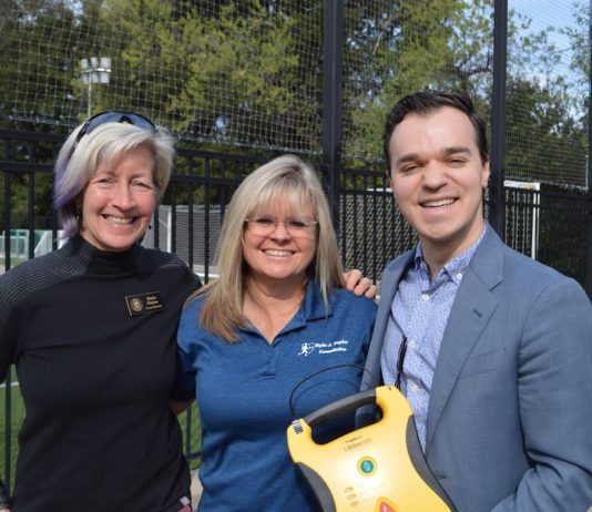 dignitaries with Kyle's mom