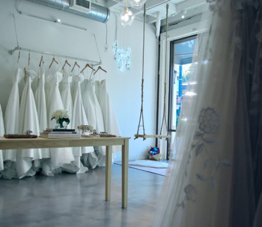 bridal shop interior