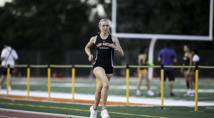 Track and Field runner on the course