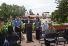Saratoga council at event