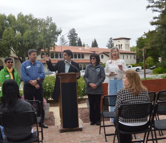 Saratoga council at event