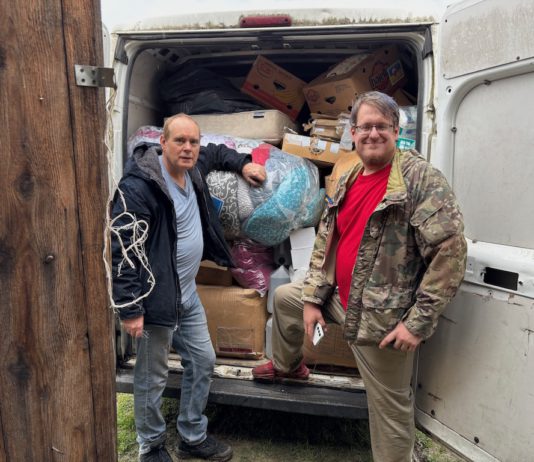van and two mission leaders