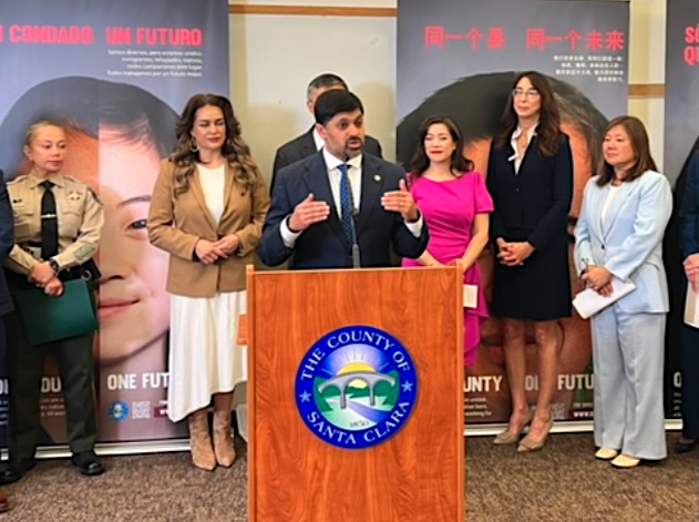 County immigrant support presentation presser