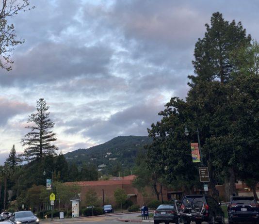 adult rec center in Los Gatos at sunset
