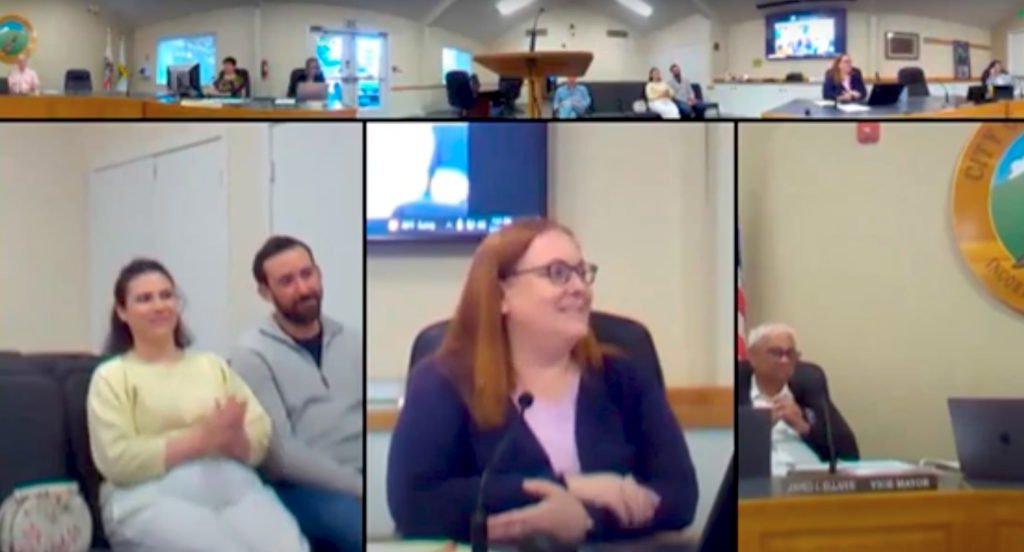 Perkins named City Manager - meeting shot