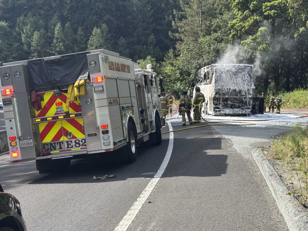 Highway 17 vehicle fire