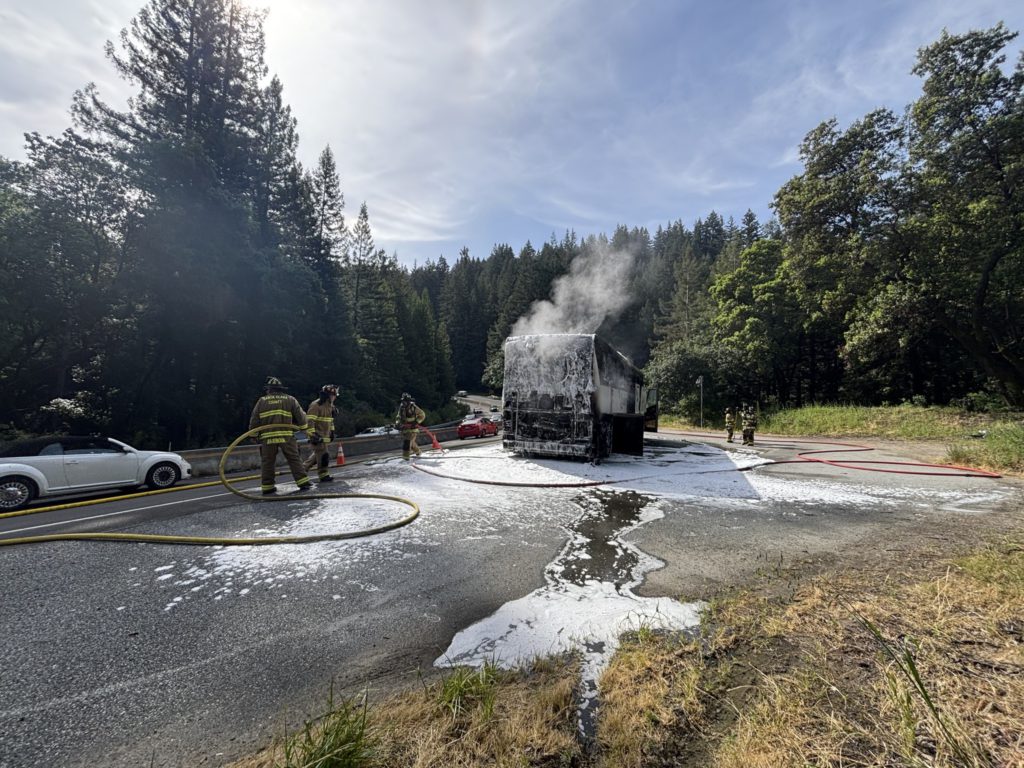 school bus fire