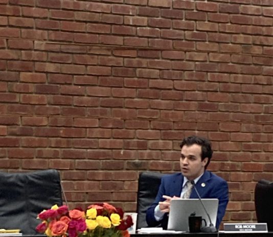 flowers and Rob Moore