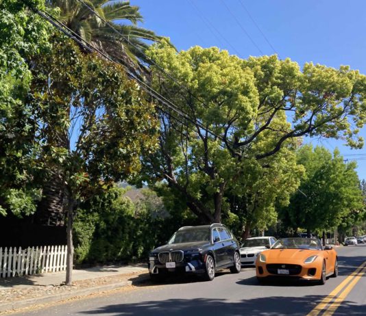 orange sports car in Los Gatos