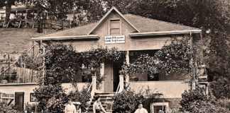 Archival photo of a house