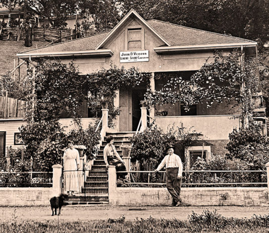 Archival photo of a house
