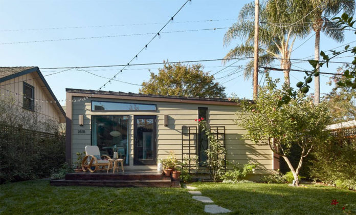 Model from Los Gatos ADU Gallery Small structure in a surburban back yard
