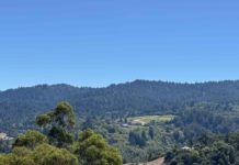 green hill blue sky