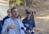 Sam Liccardo at a Los Gatos press conference
