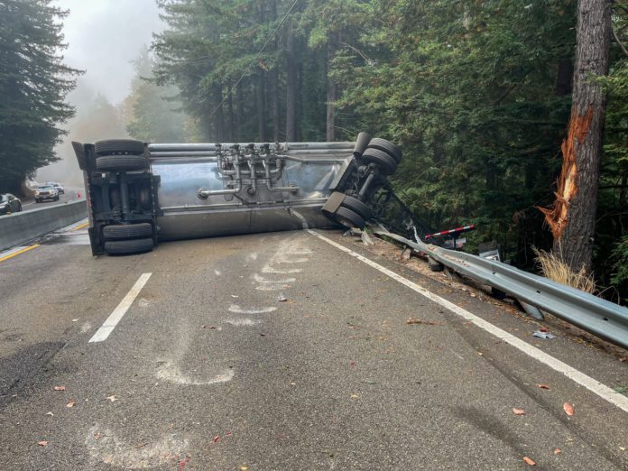 Overturned tanker12 overturned tanker