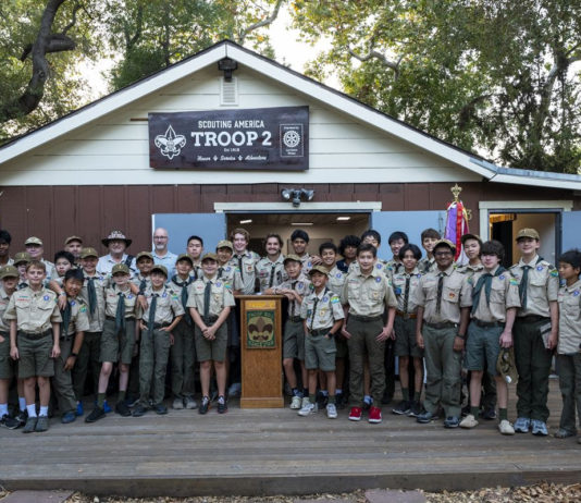 BSA Troop 2 new sign unveiling