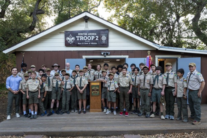 BSA Troop 2 new sign unveiling