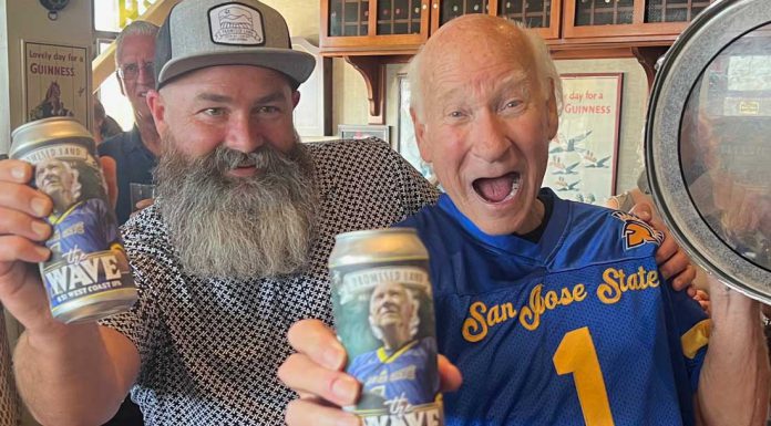 Chance meeting in Los Gatos led to new brew ‘The Wave’ The Wave beer launch