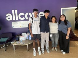 Highschoolers filing for nonprofit status for organization teaching at-risk youth practical skills allcove center in Palo Alto workshop