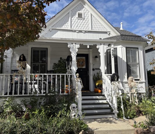 Discover LOST Gatos: How the ‘Almond Grove Historic District’ emerged from a scary chapter in our history Almond Grove home at Halloween