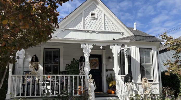 Almond Grove home at Halloween