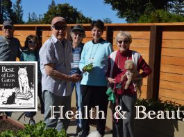 In the garden of The Terraces of Los Gatos