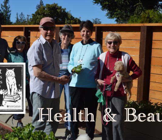 In the garden of The Terraces of Los Gatos