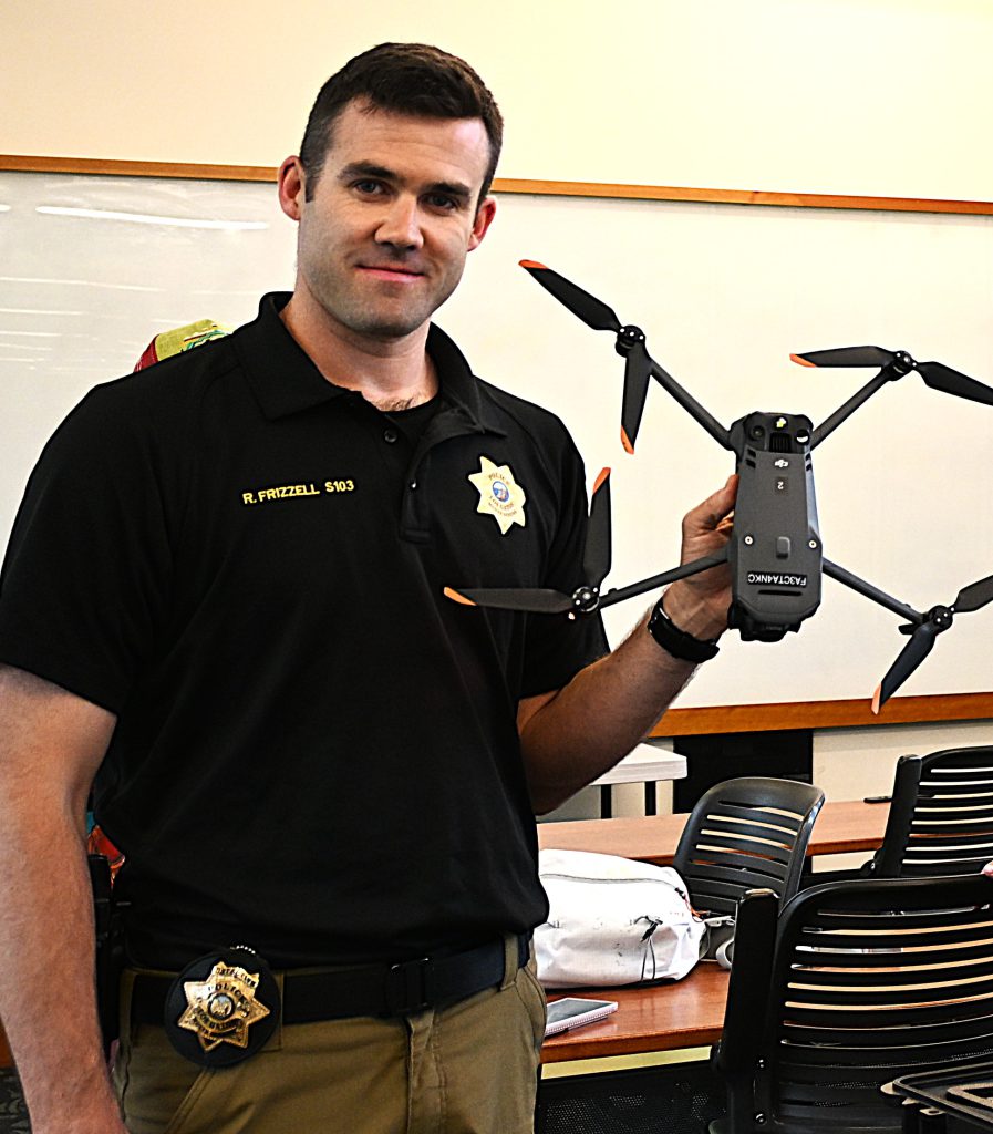 drone at the library
