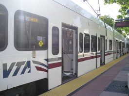 VTA's Gish Light Rail Station