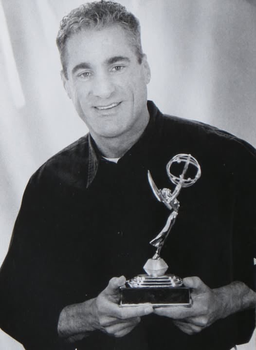Peter Chacona and his Emmy
