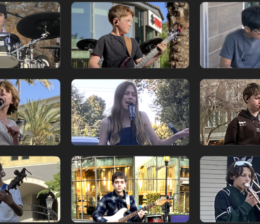 grid of band images