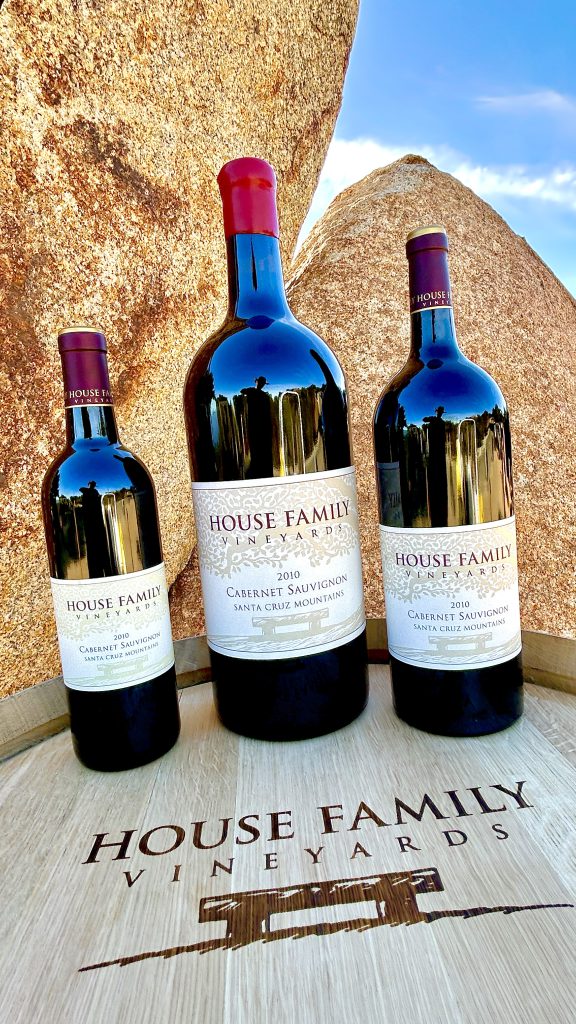 Wine in front of rocks