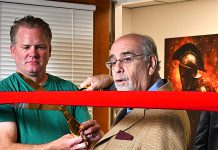 Arms Cyber Defense opens headquarters in Los Gatos Cyber Arms Defense riboon-cutting