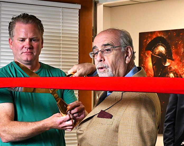 Cyber Arms Defense riboon-cutting