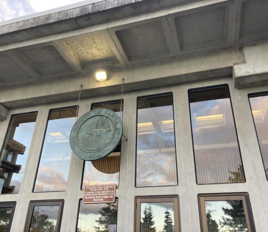 Courthouse at sunset