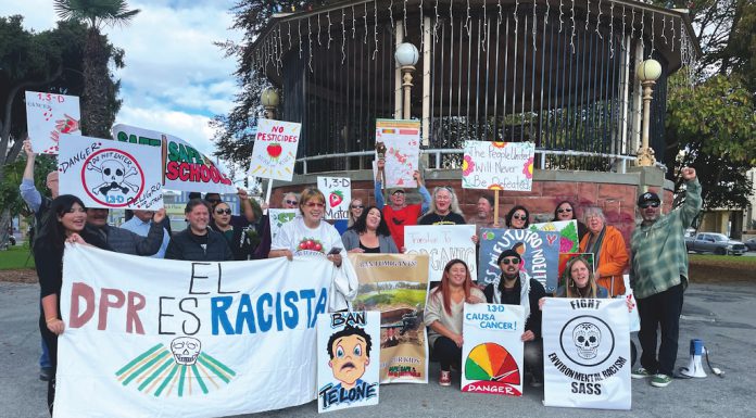 Nonprofit aims to eliminate pesticide use, impose buffer pesticide protest