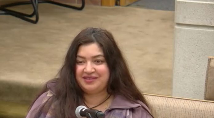 Council: Attorney agrees to investigate report of $750+ rent hike by House Keys Council meeting screenshot of Bridget Alexander