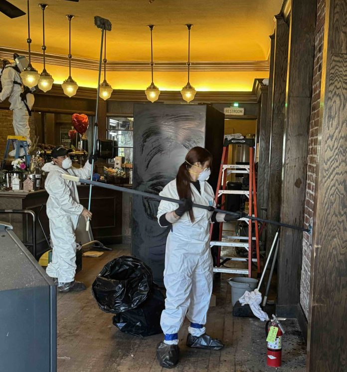 cleaning Los Gatos Coffee Roast Co. after the crash
