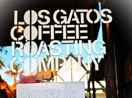 Coffee shop closed sign