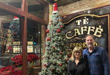 Cafe grateful for outpouring of support after shop partially destroyed; fundraiser reaches goal Hope and Phillips by the Xmas tree.