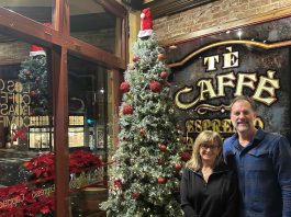 Cafe grateful for outpouring of support after shop partially destroyed; fundraiser reaches goal Hope and Phillips by the Xmas tree.