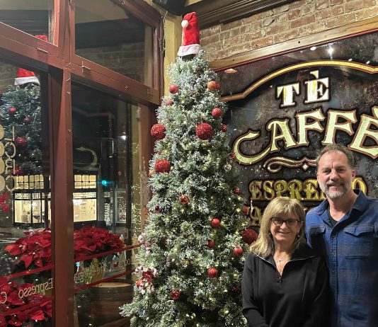 Cafe grateful for outpouring of support after shop partially destroyed; fundraiser reaches goal Hope and Phillips by the Xmas tree.
