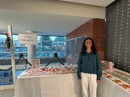 Avani Thakur with cookies