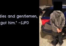 handout photo of suspect and quote