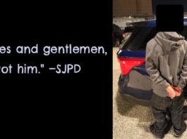 handout photo of suspect and quote