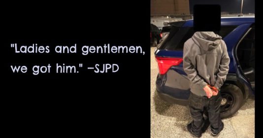 SJ Police arrest teen in Valley Fair Black Friday shooting investigation handout photo of suspect and quote