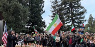 Iran protest in Los Gatos
